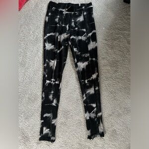 ZARA Tie-Dye Grey & Black Skinny Leg Leggings Pants SIZE MEDIUM